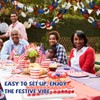 Red White Blue Paper Chain Strips, 300pcs 1 x 8