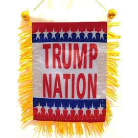 Pack of 12 Trump 2024 Nation 4"x6" Mini Window Banner Flag