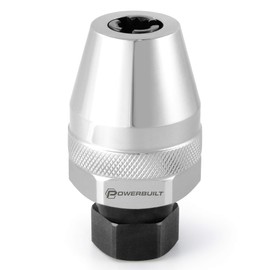 Powerbuil Stud Extractor, Remove Damaged Bolts, Grips and Removes Studes 1/4" to 1/2" or 6mm to 12mm, Compact for Tight Spaces, 3/8" Drive - ‎647794M