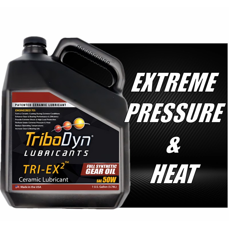 TriboDyn TRI-EX2 Full Synthetic 50W Gear Oil with Ceramic Coating