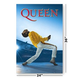 POSTER STOP ONLINE Queen - Music Poster (Freddie Mercury - Live at Wembley 1986) (Size 24" x 36")