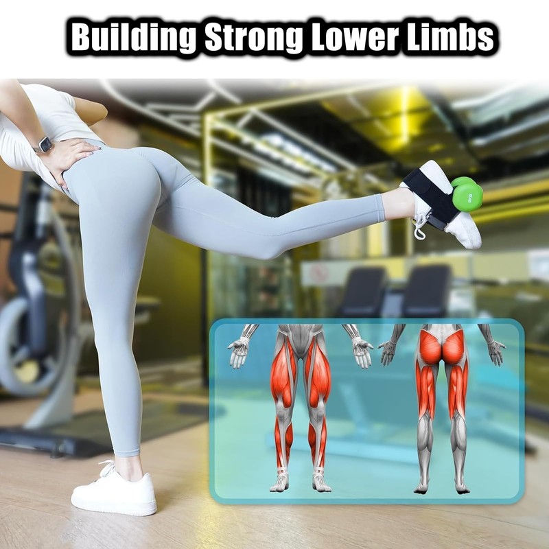 Dumbbell Foot Attachment, Tibialis Trainer, Adjustable Ankle Weights, Leg Workouts