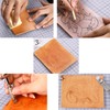 Leather Stamping Tools Kit,Leather Different Shape Saddle Making Stamp Punch