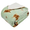 VigorSpring Reversible Highland Cow Blanket - 50x70 Inch