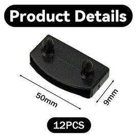 HANZMQIYJJ 12 Pcs Bed Slat Holders, Bed Slat Caps, Side and Center Slat Holders Replacement for Single Double, King, Queen Size Beds- Plastic Replacement