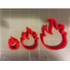Fire Flame Cookie Cutter (3")