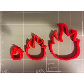 Fire Flame Cookie Cutter (3")