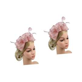 Beavorty Pcs Gauze Hair Hoops Women's Feather Headbands Fashionable and Comfortable