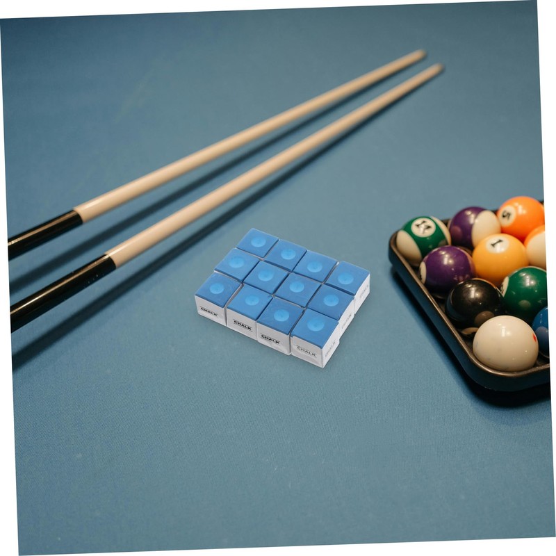 CORHAD Billiard Cue Chalk 12 Chalk Cubes for Pool Snooker
