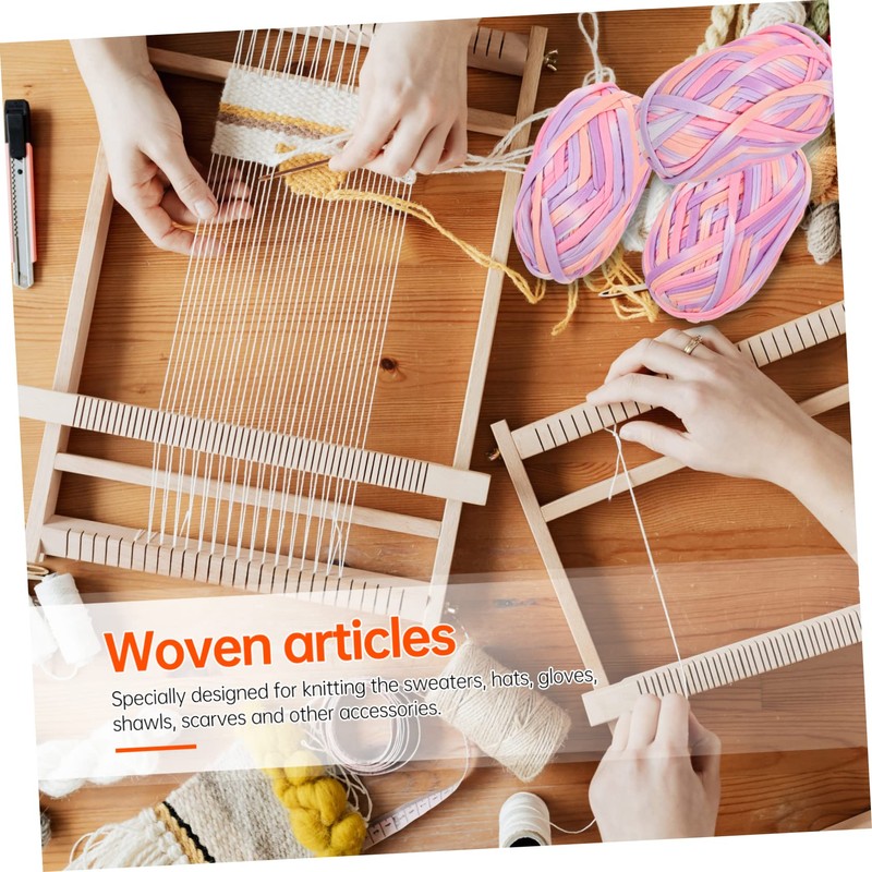 STOBOK Cotton Yarn Pack 3 Sets for Crocheting Weaving Home