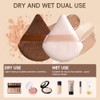 BS-MALL Juego de 11 brochas de maquillaje de bambú sintético