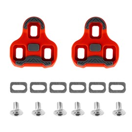 YYunying Non-Slip TPU Surface Cycling Cleats with Memory Positioner Function Compatible with Look Keo Allen Pedals, 1 Pair Red