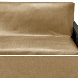 SlipcoverShop Faux Leather Bark Futon Cover 460 Queen