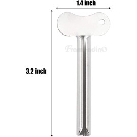 Framendino 10 Pack Stainless Steel Toothpaste Squeezer Key Ergonomic Holder Easy Use