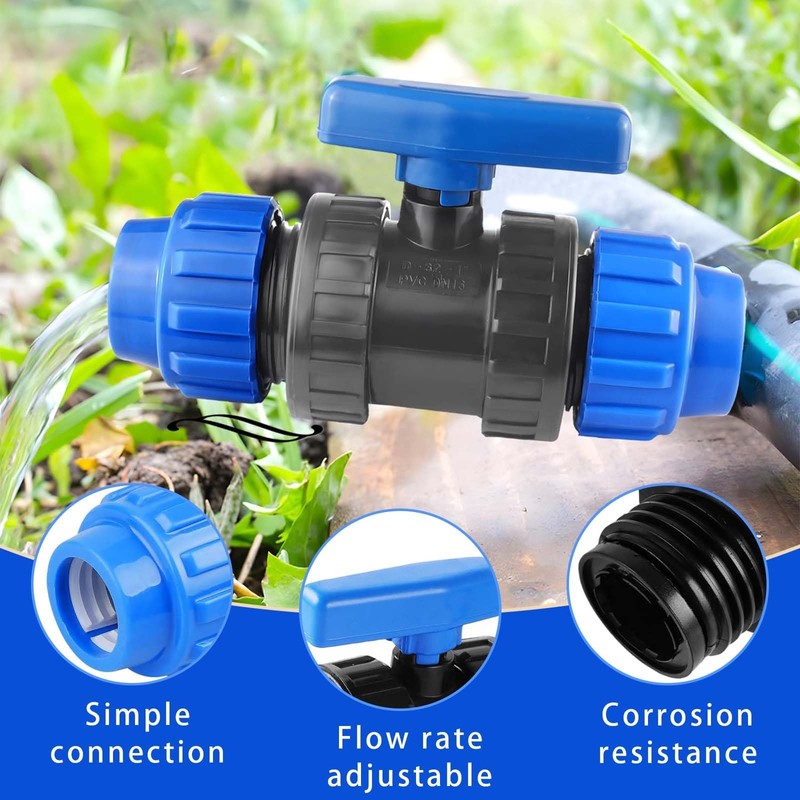 LNGJIN PP Connector, Diameter 32 Fitting, PP Fitting 32 mm,