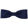 TigerTie Pre-Tied Slim Bow Tie Plain + Box, navy