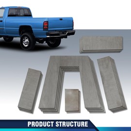 PIT66 Weld-on Lowering Truck Under Bed Frame 10" Tall Step C Notch Kit 3" Wide Silver