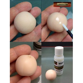M00019 MOREZMORE Try 1 oz Clear Matte Finish Varnish Polymer Clay Sealer Also Works as Glue for Puppet Hair Mustaches Beards Eyebrows Stops Fabric from Unraveling in Miniature Clothes