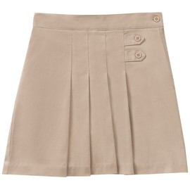 Classroom School Uniforms Big Kid Stretch Pleated Tab Scooter 55122AZ, 12, Khaki