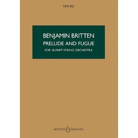 Prelude and Fugue: HPS 952. op. 29. string orchestra. Partition d'étude.