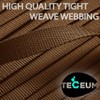 TECEUM 1 Inch Webbing – Brown – 25 Yards –