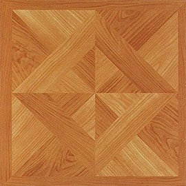 Ben&Jonah Park Avenue Collection Nexus Classic Light Oak Diamond Parquet 12 Inch x 12 Inch Self Adhesive Vinyl Floor Tile #202-20 Tiles