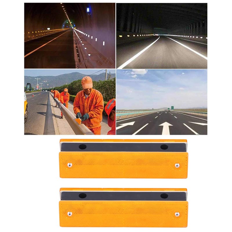 Road Marker Reflective 2Pcs Stud Product RectangleMarker Plastic Reflector Road
