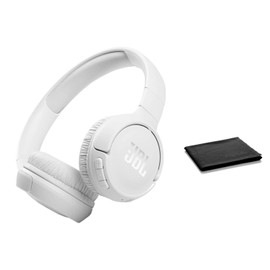JBL Tune 510BT Wireless On-Ear Headphones with Pure Bass Sound, 40 Hours Battery, Fast Charging, Built-in Microphone, Bluetooth Connectivity, Lightweight Foldable Design, Includes Cloth