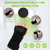Shappy Bowling Wrist Support Brace with Thumb Spica Splint Right