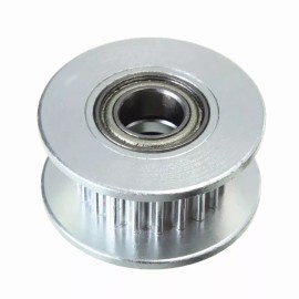 Unbranded/Generic 20T ∅3mm Bore 6mm GT2 Belt 20T Idler Pulley Aluminum W/Bearing for 3D Printer