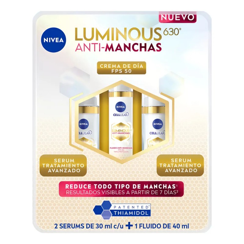 Nivea Luminous Rutina Antimanchas 3 Pack Momento De Aplicación Día/noche