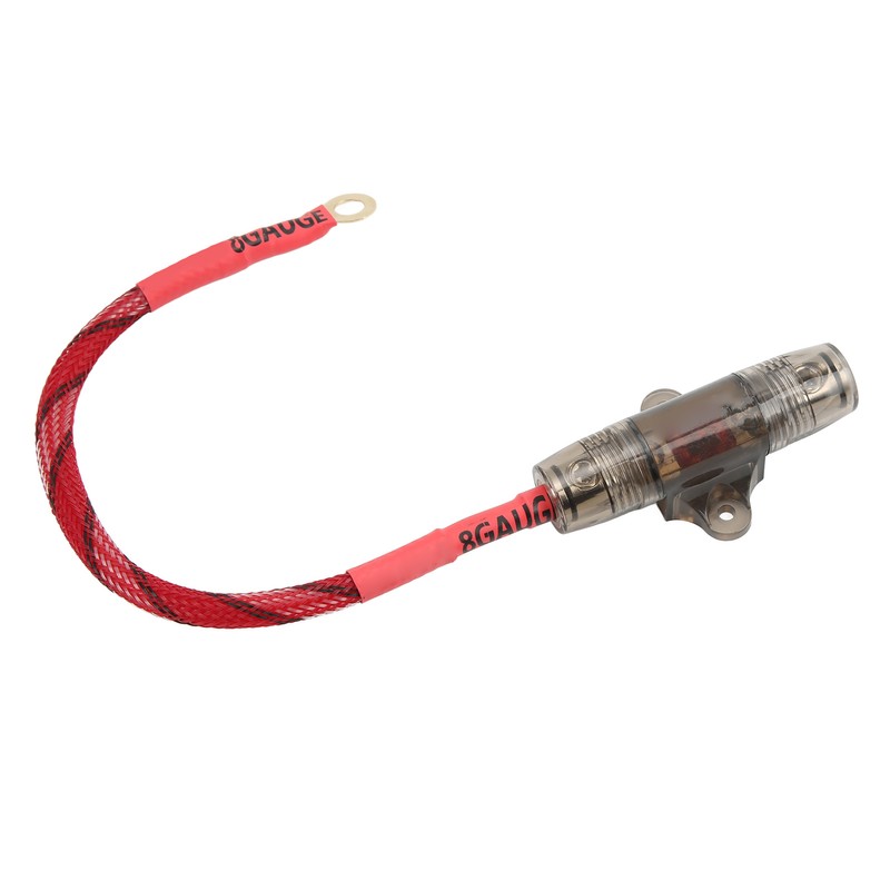 Sound Fuse Cable 8GA O Ring Terminal Copper Core Safe