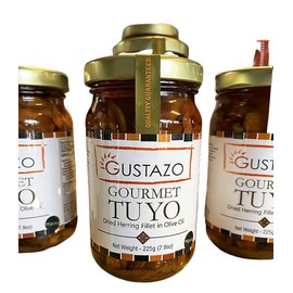 Gustazo Gourmet Tuyo Regular (Dried Herring Fillet in Corn Oil) 225g Philippines