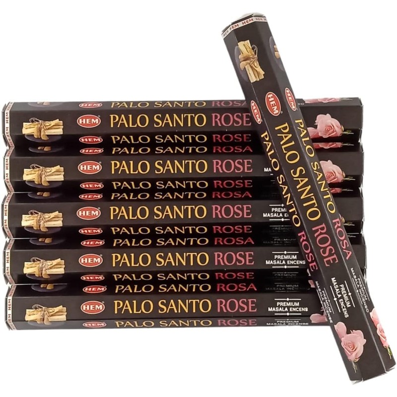 hem Incienso Palo Santo y Rosas, 90 varitas. Premium