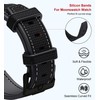 Bands for Moonswatch Watch,Curved SIlicone Strap Compatible with Omega X