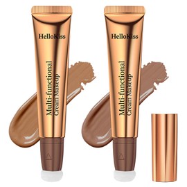 Vtrem Liquid Blush Stick for Eyes Lips Cheeks Face 3 Colors Matte Makeup Wand Contouring Natural 15ml Waterproof Sweatproof Blusher Sticks with Cushion Applicator