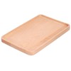 Fruit Dishes Beech Wooden Serving Tray Rectangular Decorative Dessert Plate