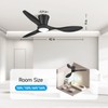 ocioc 42 inch Ceiling Fans with Lights and Remote, Dimmable
