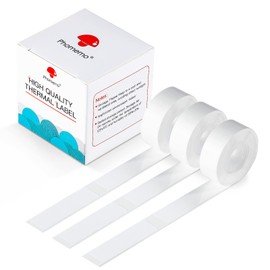 D30 Label Tape, White Printable Labels Compatible with Thermal Label Printer D30, 14MM*50MM (0.55"*1.97") Self-Adhesive Printing Labels, 130 Labels in A Roll,3 Rolls in Pack