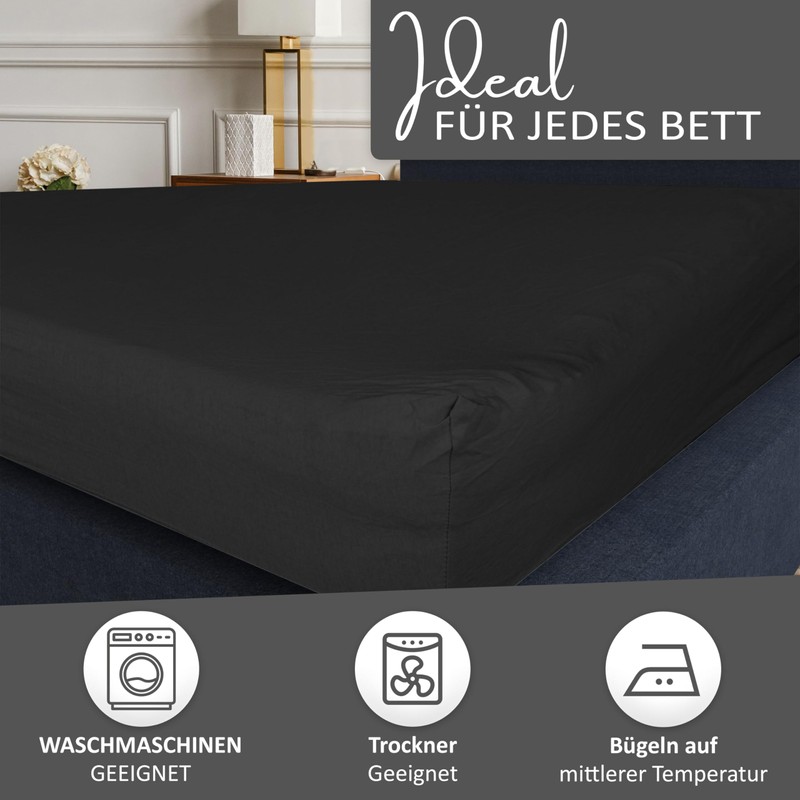 Leonado Vicenti Classic Fitted Sheet, 100% Jersey Cotton, in Many