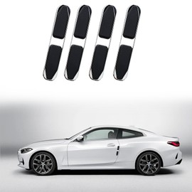 GCZCC 4Pcs Car Door Edge Guards PVC Metal Body Bumper Protector Strips Vehicle Anti Scratch Trim Sticker Universal Exterior Accessories for Automobile Truck SUV-Metal Black