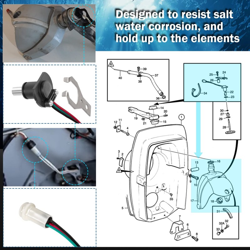 Trim & Tilt Sender/Potentiometer Kit for AD DP SX EF