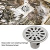 Floor Drain 3.5 Inch Stainless Steel Odor Resistant Deep Water