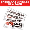 HOSALA (7.5x3.75in) You Try Steering with Crab Claws Bumper Sticker