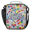 Lunch Box for Boys Girls - Autism Awareness Heart Reusable