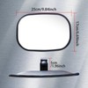 Rectangular Convex Mirror 10" Improves Visibility for Cars Trucks Tractors