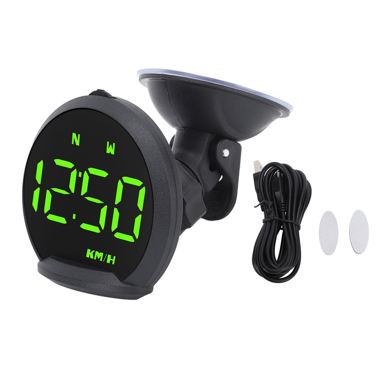 GPS HUD Speed Direction Driving Distance Overspeed Alarm Multifunctional Universal