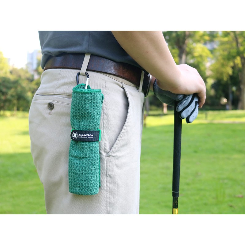 Handy Picks Toalla de golf de microfibra (16 x 16