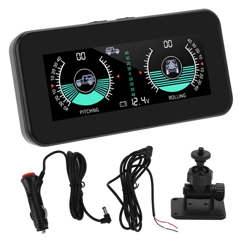 HUD Digital Angle Slope Meter Angle Declinometer Car Inclinometer for