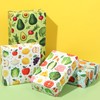 Pineraap Vegetable Salad Wrapping Paper 12 Sheets Veggie-Themed Designs Gift